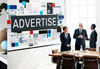 Advertise communication digital marketing business concept